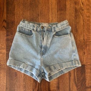 America Apparel Jean Shorts